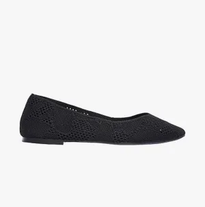 158019/BLK CLEO - KNITTY CITY Womens Shoes Black