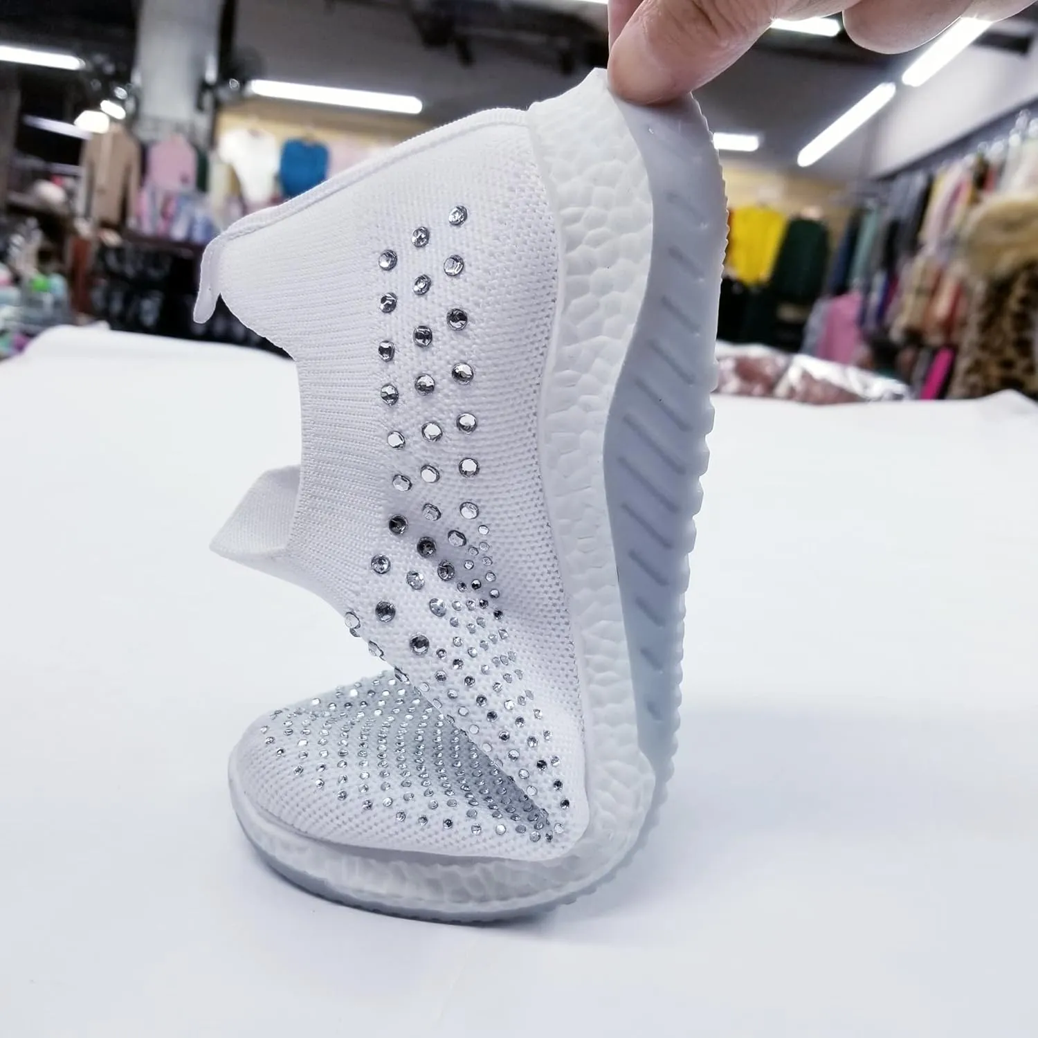 7K Slip On Sneakers for Women, Ultra Light Fashion Tennis Shoes, Breathable Mesh Fabric