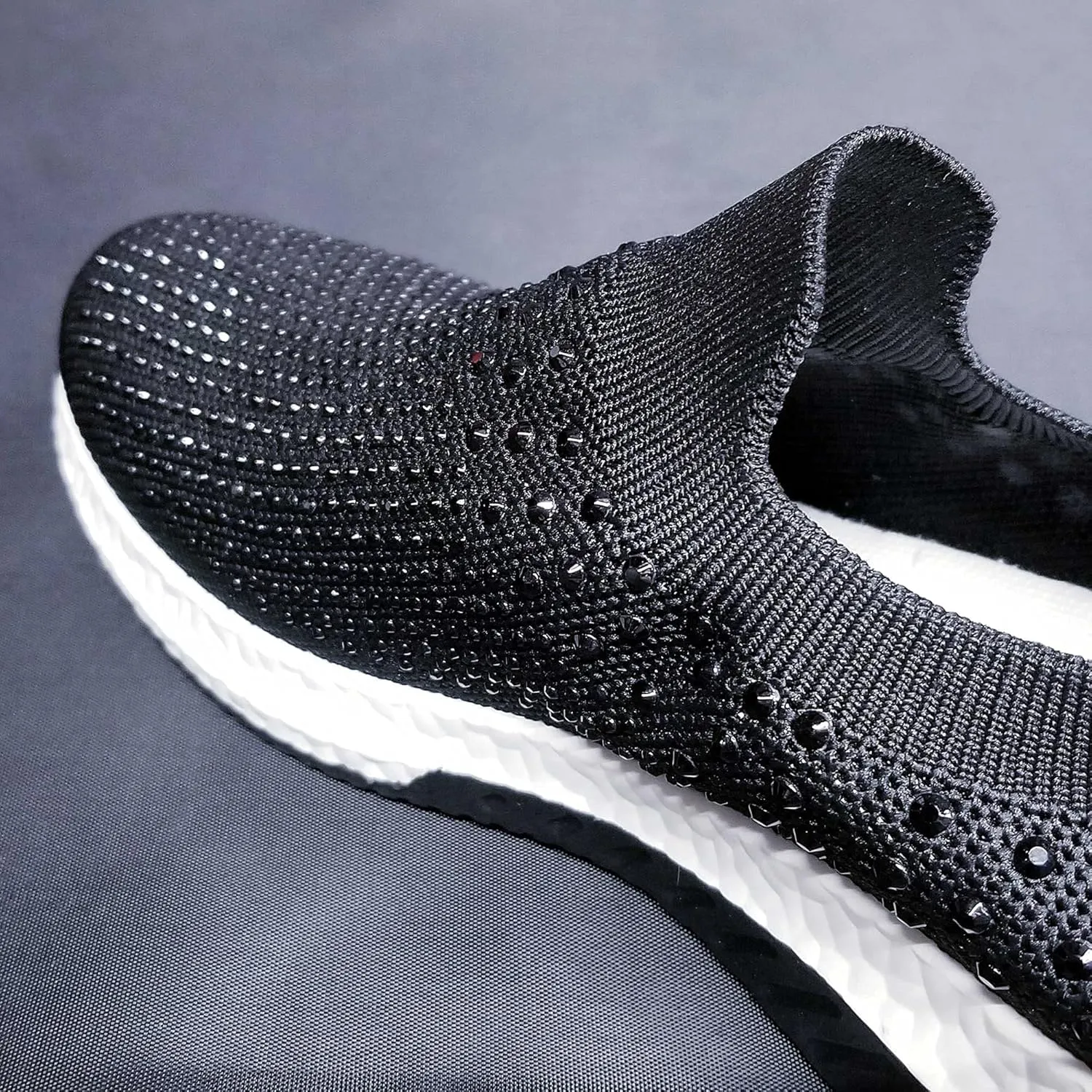 7K Slip On Sneakers for Women, Ultra Light Fashion Tennis Shoes, Breathable Mesh Fabric