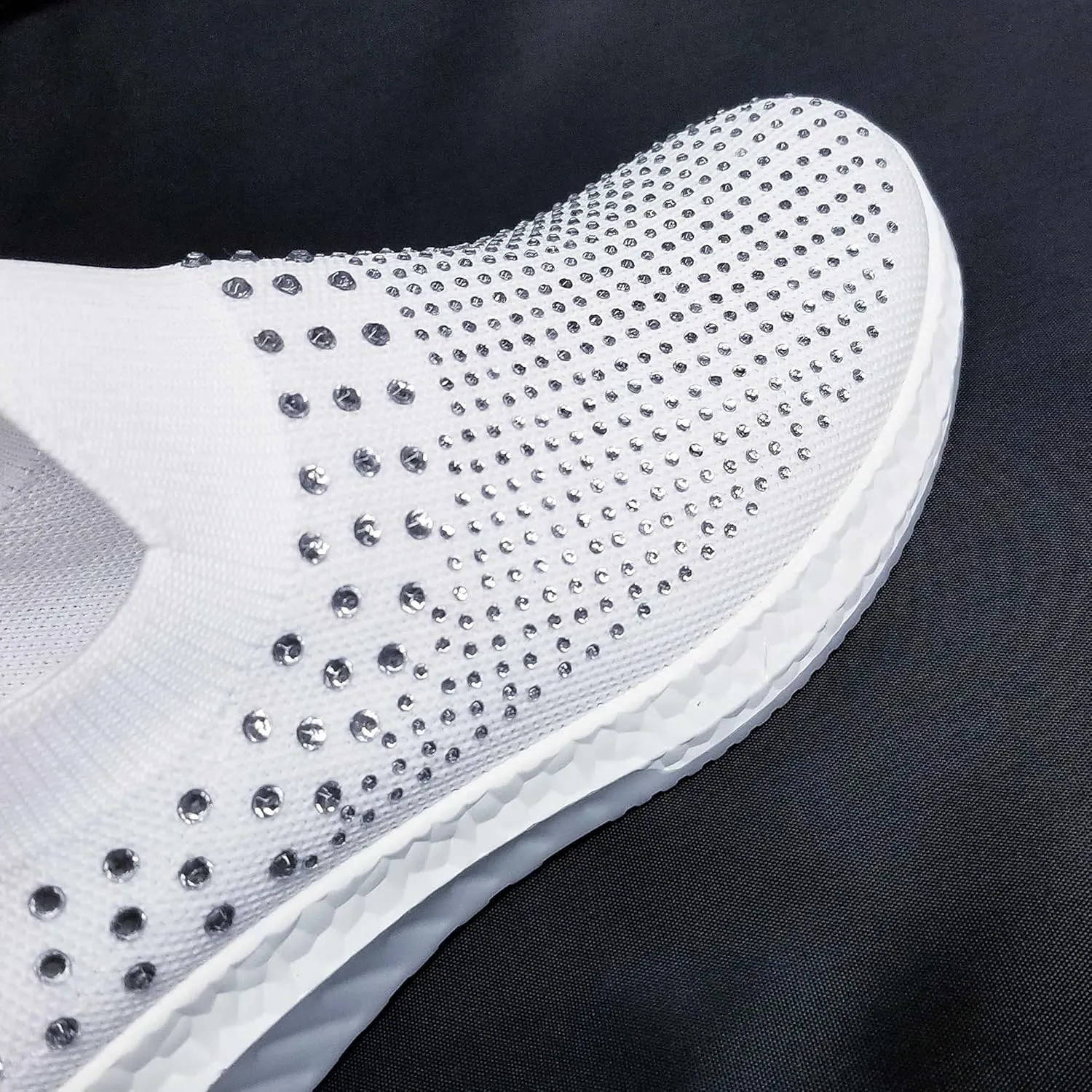 7K Slip On Sneakers for Women, Ultra Light Fashion Tennis Shoes, Breathable Mesh Fabric