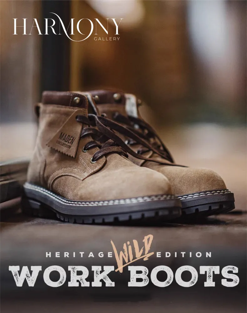 American Desert Genuine Leather Outdoor Men's Work Boot