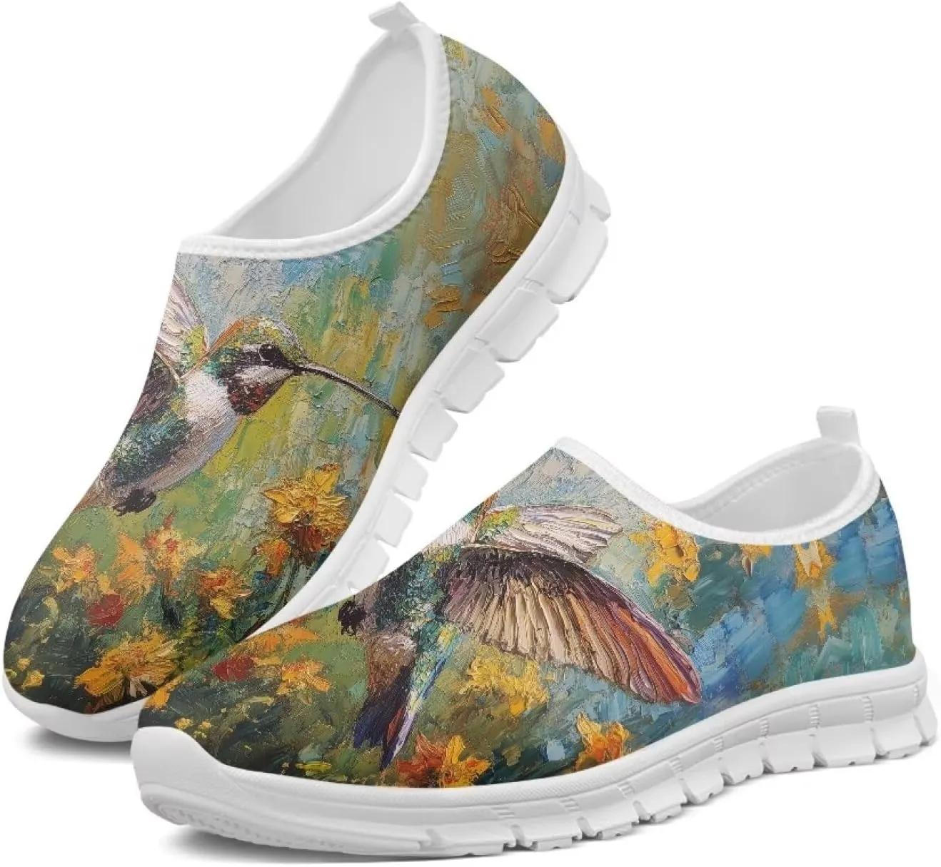 Animals Sneakers for Women Slip On Casual Breathable Lightweight Low Top Running Sneakers for Womens US 5.5-11.5