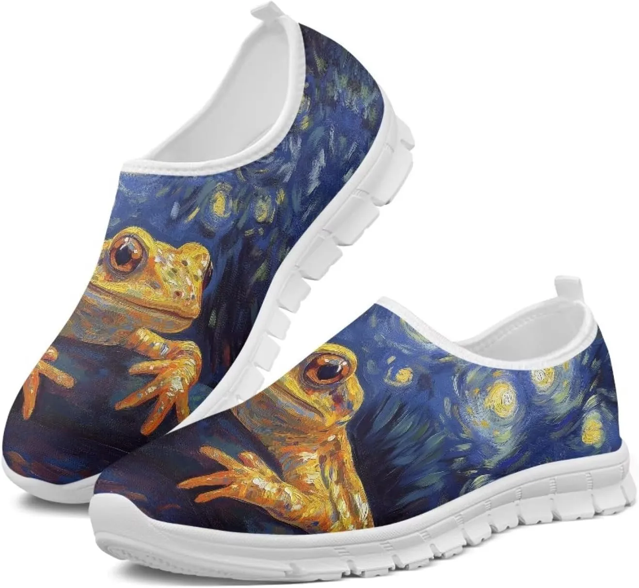 Animals Sneakers for Women Slip On Casual Breathable Lightweight Low Top Running Sneakers for Womens US 5.5-11.5