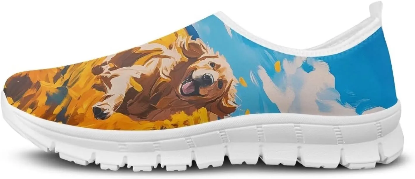 Animals Sneakers for Women Slip On Casual Breathable Lightweight Low Top Running Sneakers for Womens US 5.5-11.5