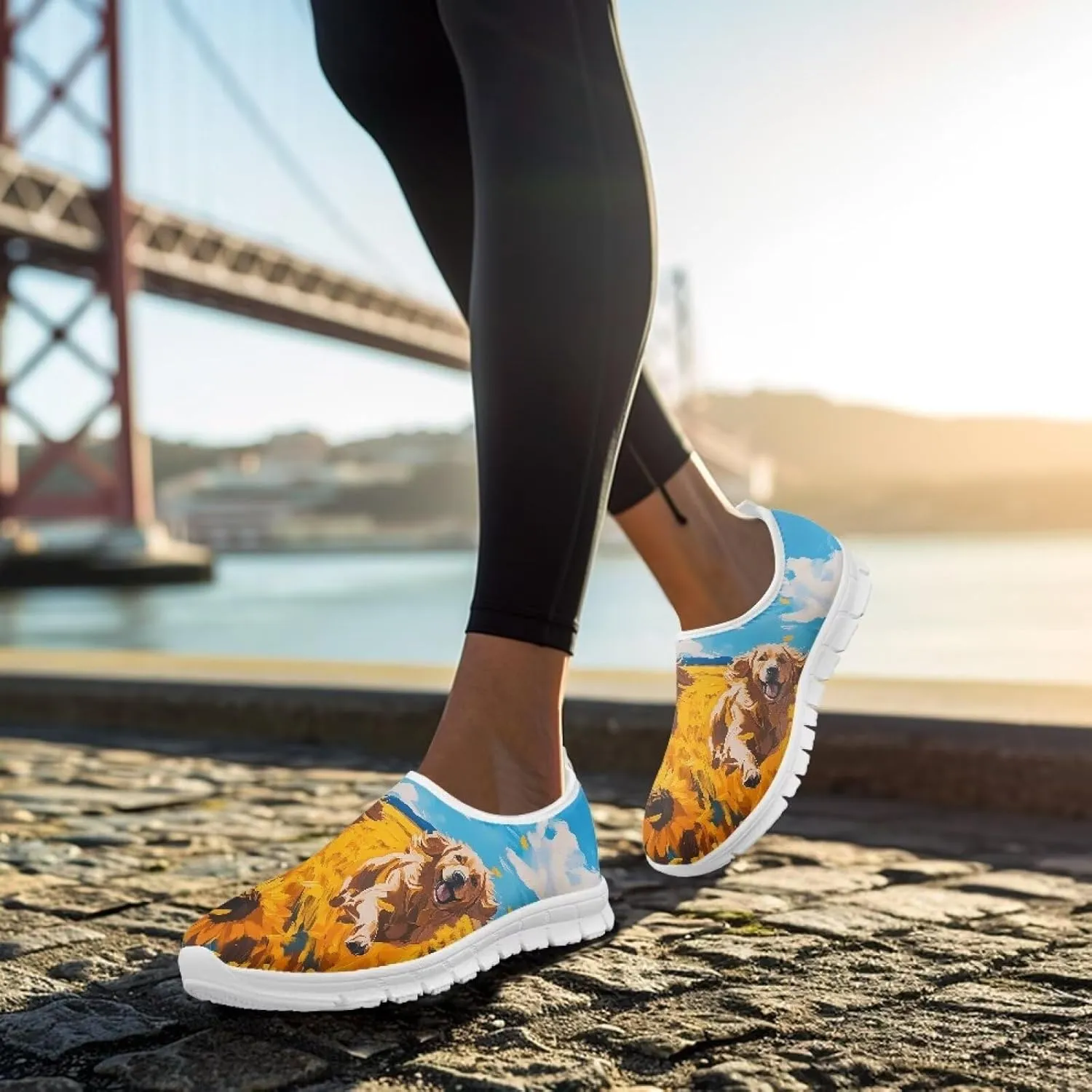 Animals Sneakers for Women Slip On Casual Breathable Lightweight Low Top Running Sneakers for Womens US 5.5-11.5