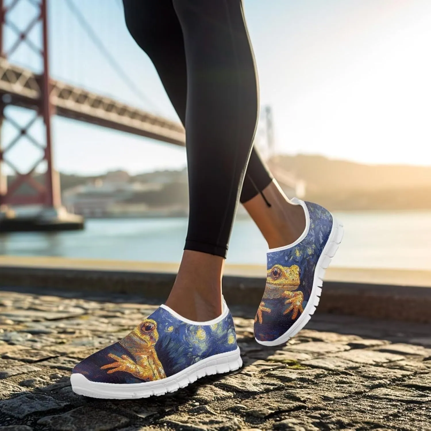 Animals Sneakers for Women Slip On Casual Breathable Lightweight Low Top Running Sneakers for Womens US 5.5-11.5