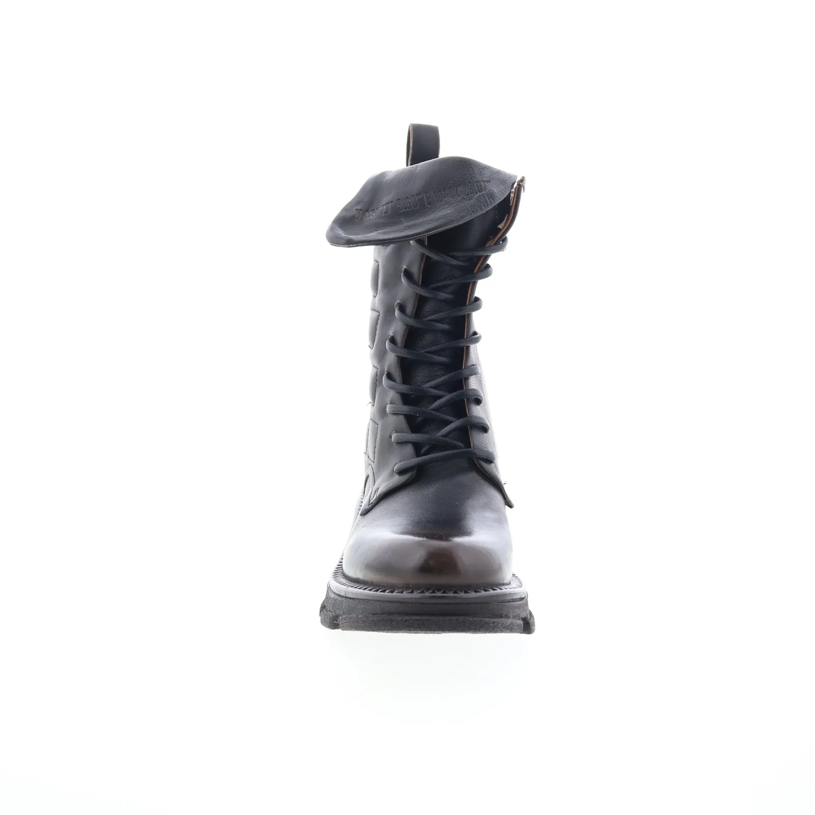 A.S. 98 Lockwood Womens Black Leather Zipper Casual Dress Boots