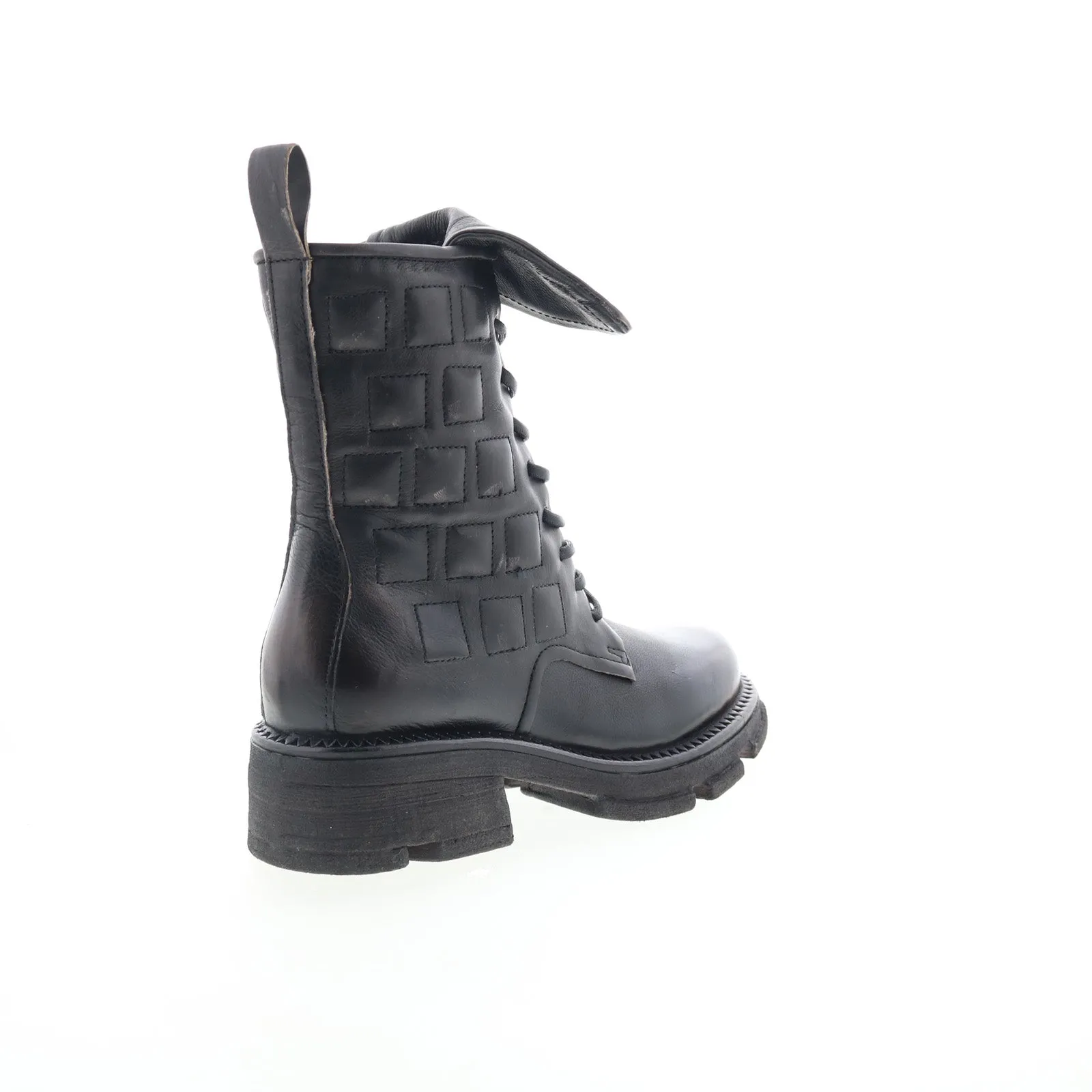 A.S. 98 Lockwood Womens Black Leather Zipper Casual Dress Boots