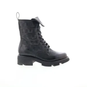A.S. 98 Lockwood Womens Black Leather Zipper Casual Dress Boots