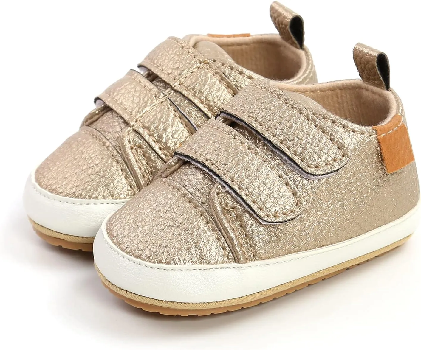 Baby Boys Girls Shoes Non-Slip Rubber Sole High-Top PU Leather Sneakers Infant First Walking Shoes Toddler Crib Shoes Newborn Loafers Flats.