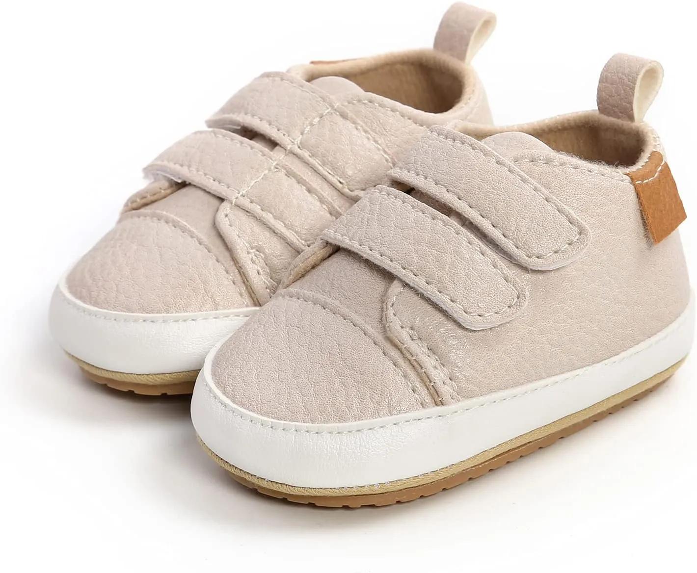 Baby Boys Girls Shoes Non-Slip Rubber Sole High-Top PU Leather Sneakers Infant First Walking Shoes Toddler Crib Shoes Newborn Loafers Flats.
