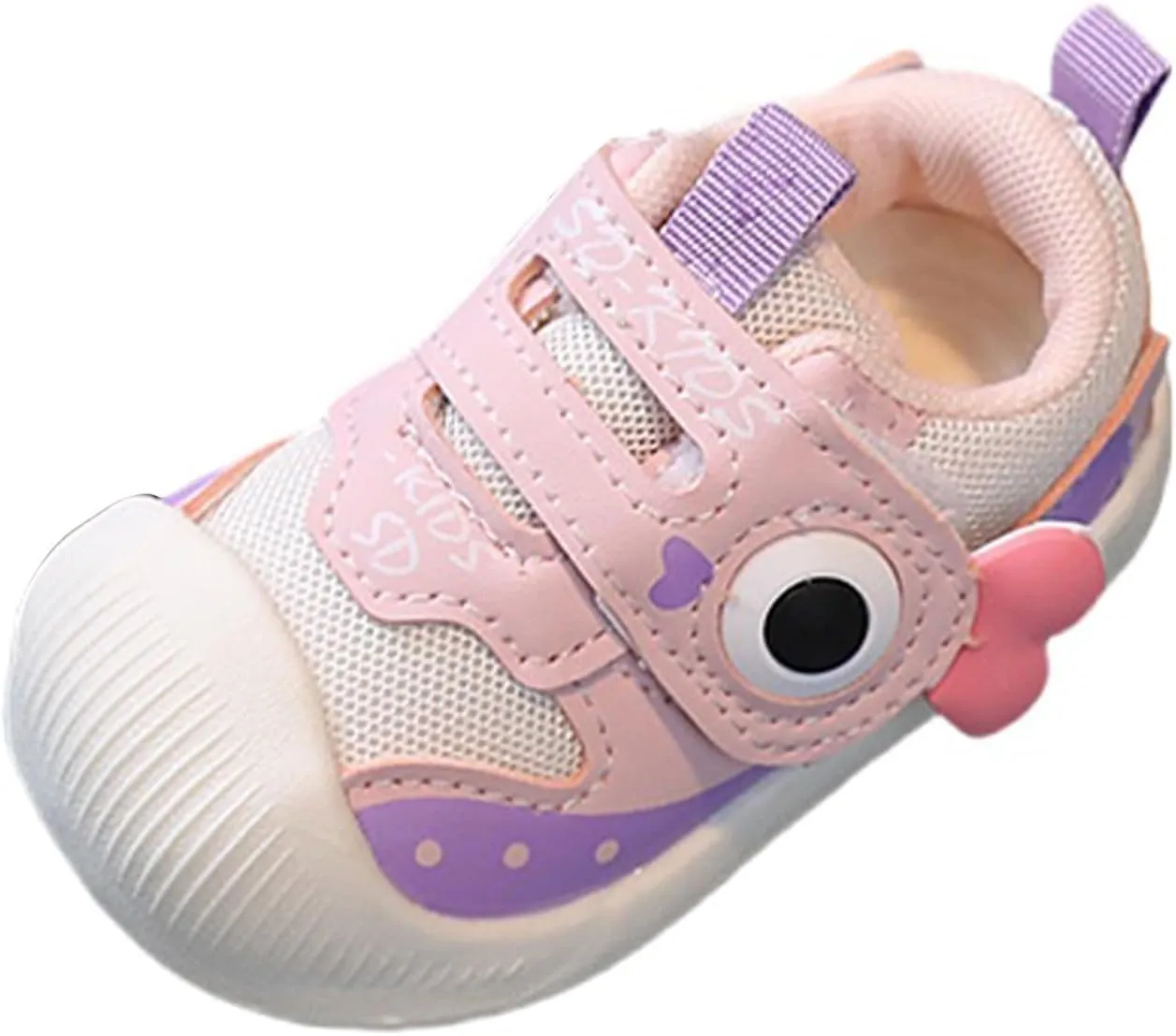 Baby Infant First Walking Sneakers Squeaky Hook Loop Non Slip First Walking Sport Shoes Toddler Newborn Breathable Casual