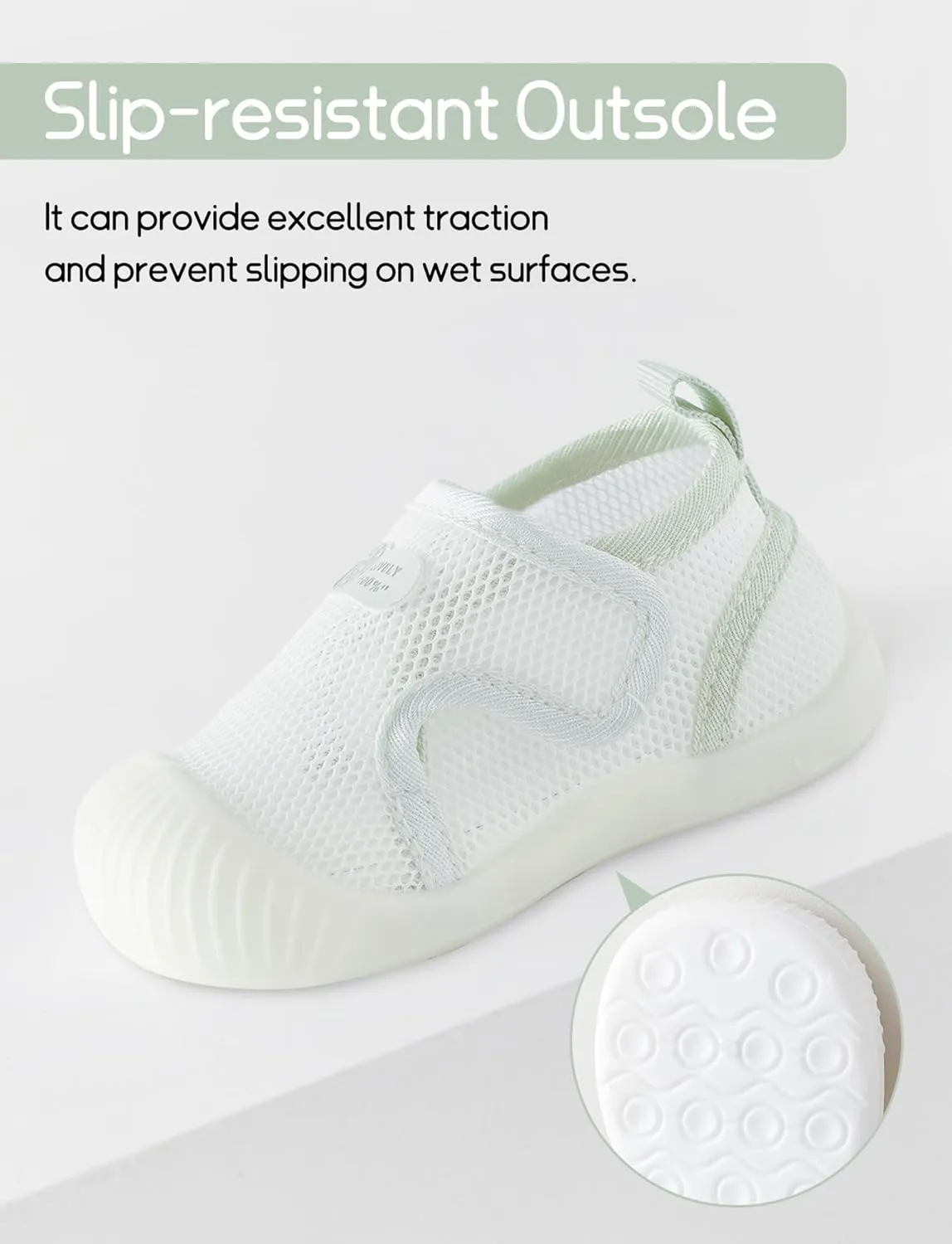 Baby Toddler First Walking Shoes Slip On Soft Sneakers Breathable Mesh Sandals Wide Toe Summer Shoes 6-36 Months