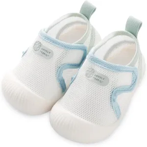 Baby Toddler First Walking Shoes Slip On Soft Sneakers Breathable Mesh Sandals Wide Toe Summer Shoes 6-36 Months