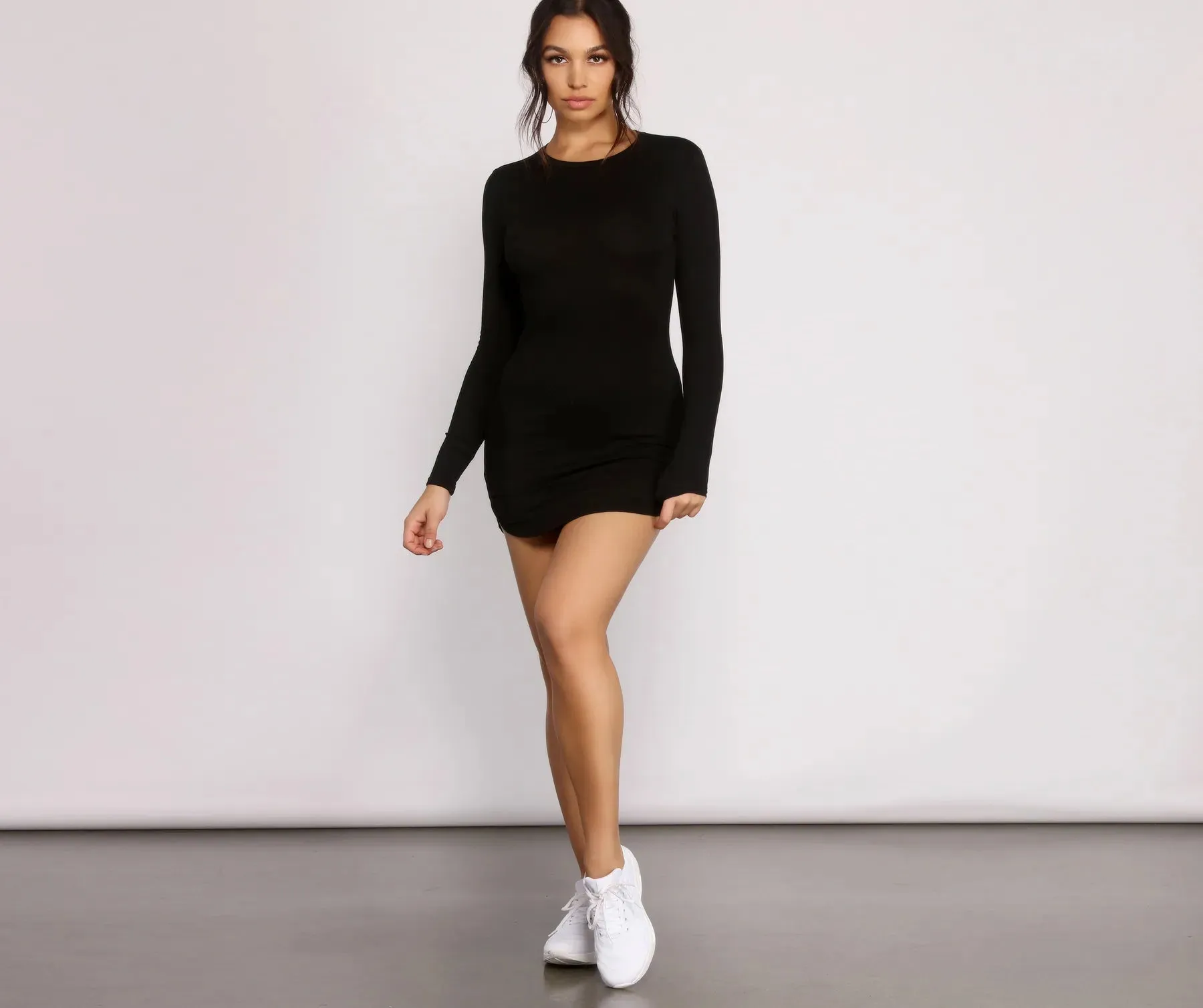 Back to Basics Knit Mini Dress