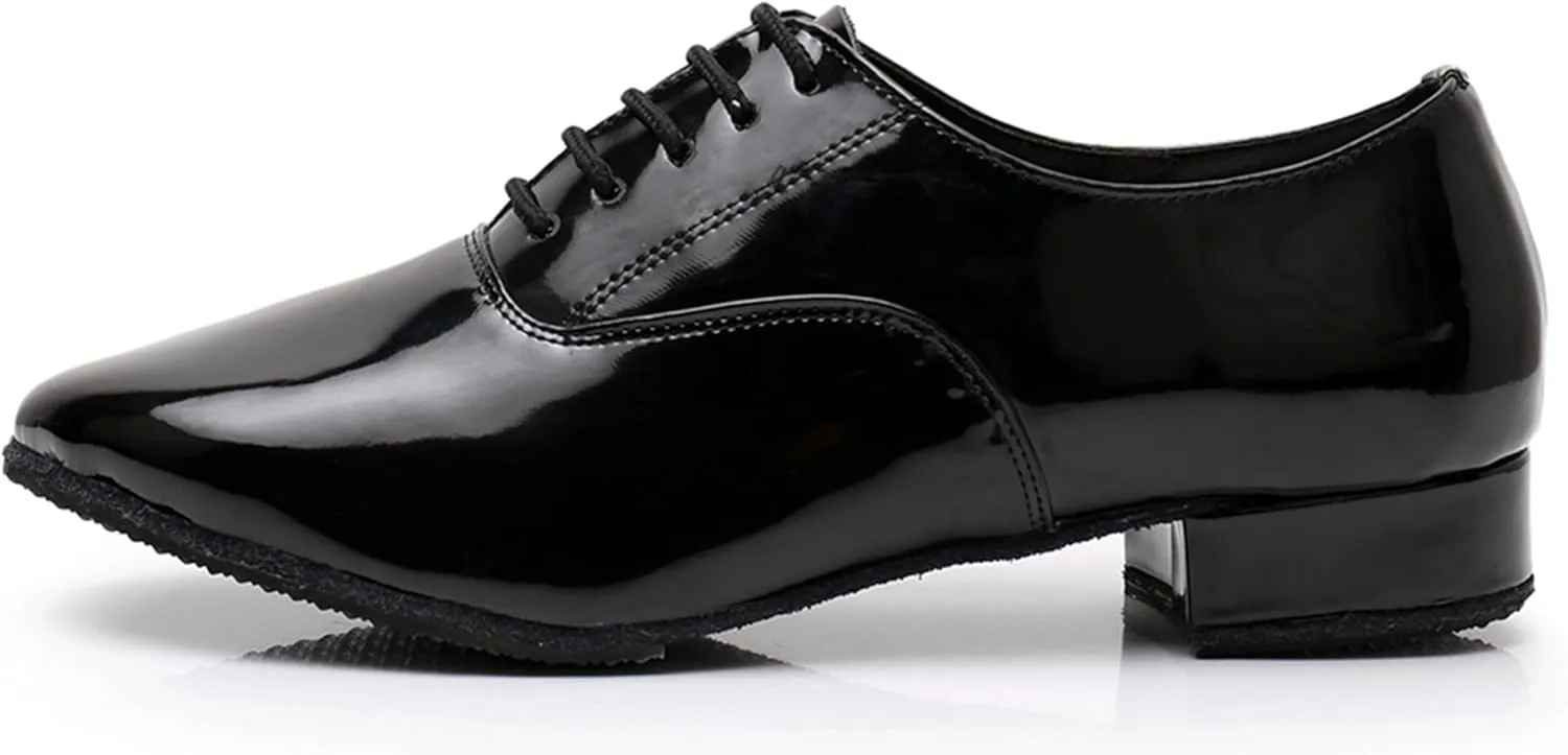 Ballroom Dance Shoes for Men Lace-up Latin Performance Dancing Shoes X8002