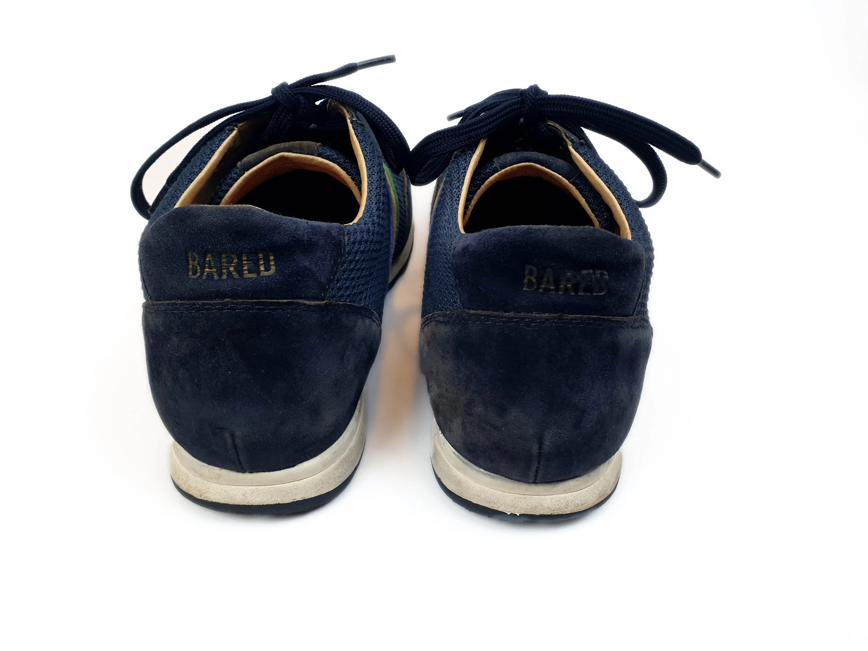 Bared navy runners with rainbow side detail size 39