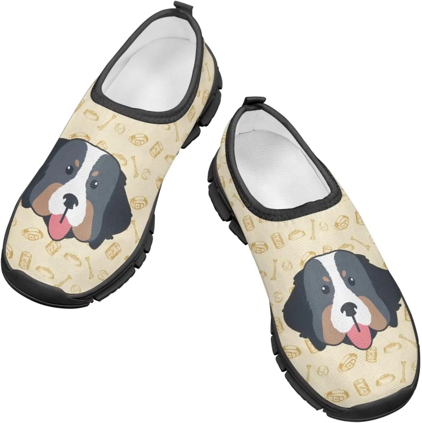 Big Kids Cute Slip-On Walking Sneakers Casual Tennis Loafers Shoes Breathable Workout Sneakers Lightweight Travel Shoes US Size 11-15