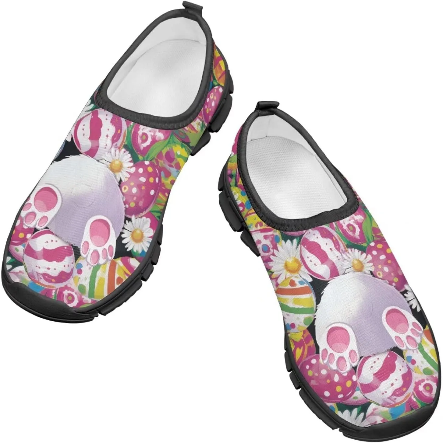 Big Kids Cute Slip-On Walking Sneakers Casual Tennis Loafers Shoes Breathable Workout Sneakers Lightweight Travel Shoes US Size 11-15