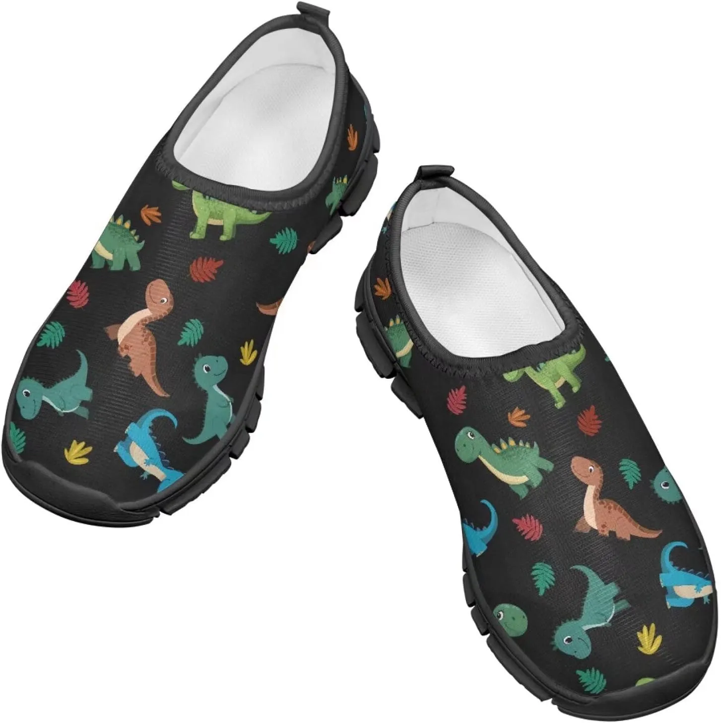 Big Kids Cute Slip-On Walking Sneakers Casual Tennis Loafers Shoes Breathable Workout Sneakers Lightweight Travel Shoes US Size 11-15
