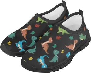 Big Kids Cute Slip-On Walking Sneakers Casual Tennis Loafers Shoes Breathable Workout Sneakers Lightweight Travel Shoes US Size 11-15