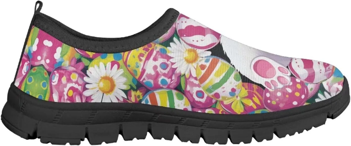 Big Kids Cute Slip-On Walking Sneakers Casual Tennis Loafers Shoes Breathable Workout Sneakers Lightweight Travel Shoes US Size 11-15