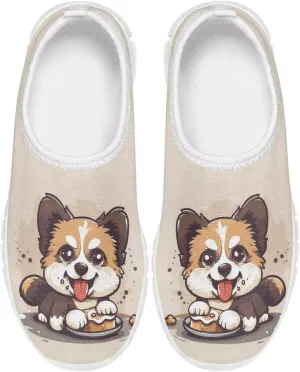 Big Kids Girls Slip on Shoes Size 11.5-4 for Casual Gym Low Top Design