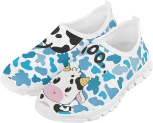 Big Kids Slip-On Walking Sneakers Casual Tennis Loafers Shoes Breathable Workout Sneakers Lightweight Travel Shoes US Size 11-15