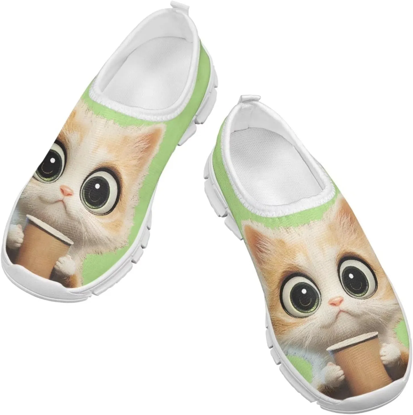 Big Kids Slip-On Walking Sneakers Casual Tennis Loafers Shoes Breathable Workout Sneakers Lightweight Travel Shoes US Size 11-15