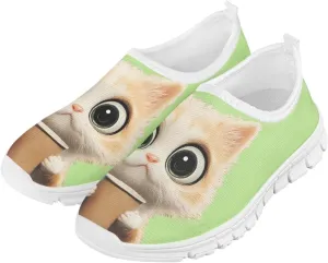 Big Kids Slip-On Walking Sneakers Casual Tennis Loafers Shoes Breathable Workout Sneakers Lightweight Travel Shoes US Size 11-15