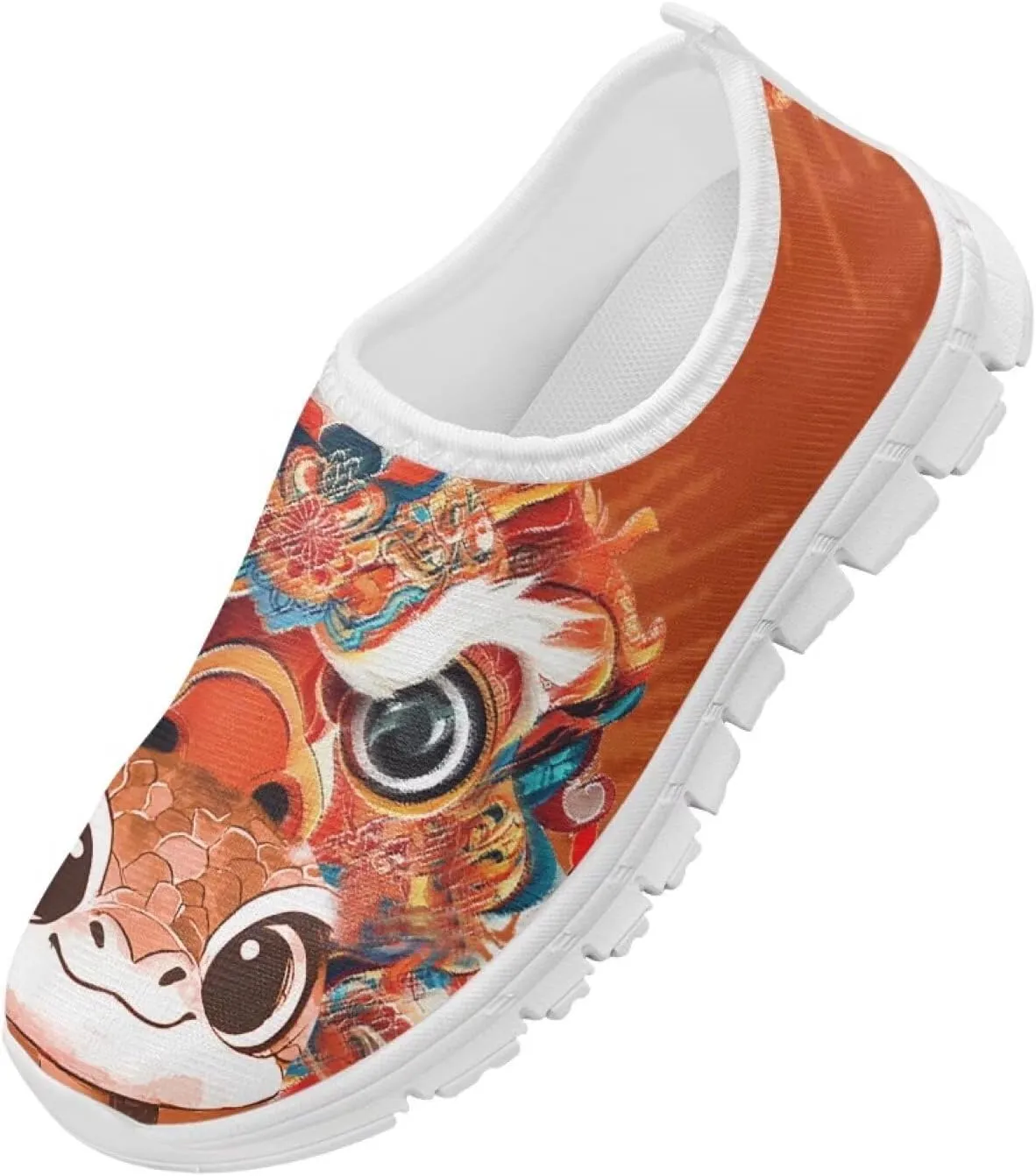 Big Kids Slip-On Walking Sneakers Casual Travel Loafers Tennis Shoes Breathable Workout Sneakers Lightweight Shoes US Size 11-15