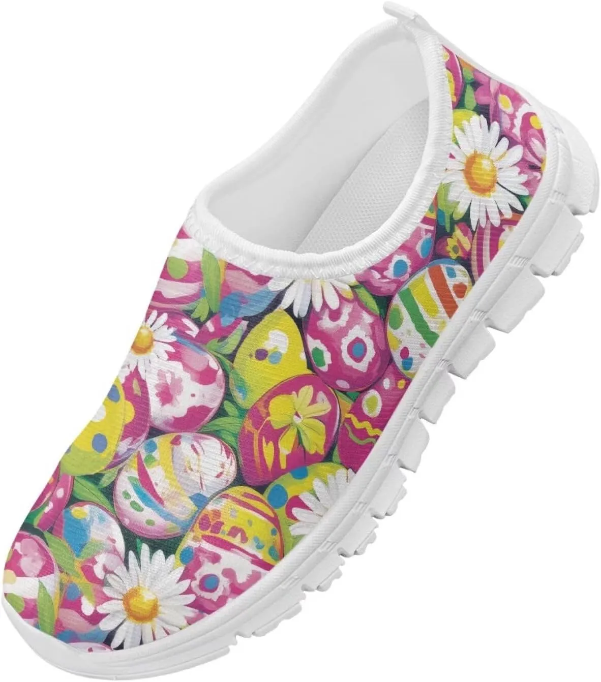 Big Kids Slip-On Walking Sneakers Casual Travel Loafers Tennis Shoes Breathable Workout Sneakers Lightweight Shoes US Size 11-15