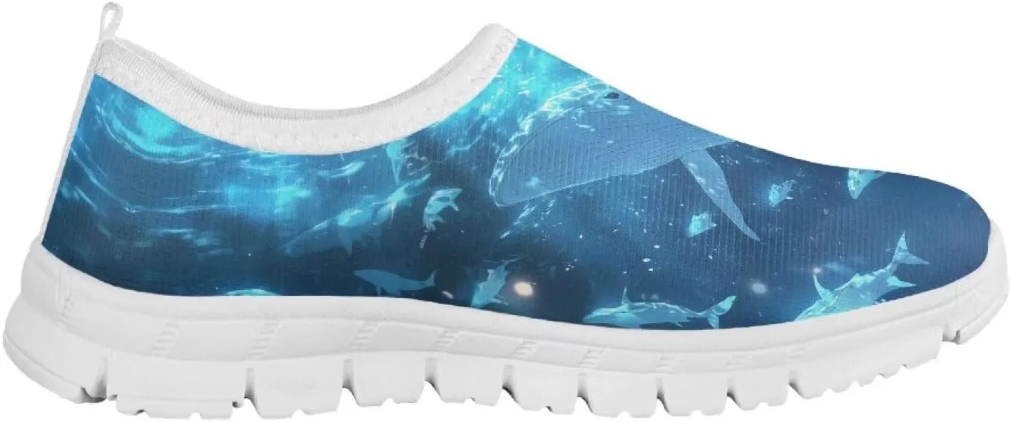 Big Kids Slip-On Walking Sneakers Casual Travel Loafers Tennis Shoes Breathable Workout Sneakers Lightweight Shoes US Size 11-15