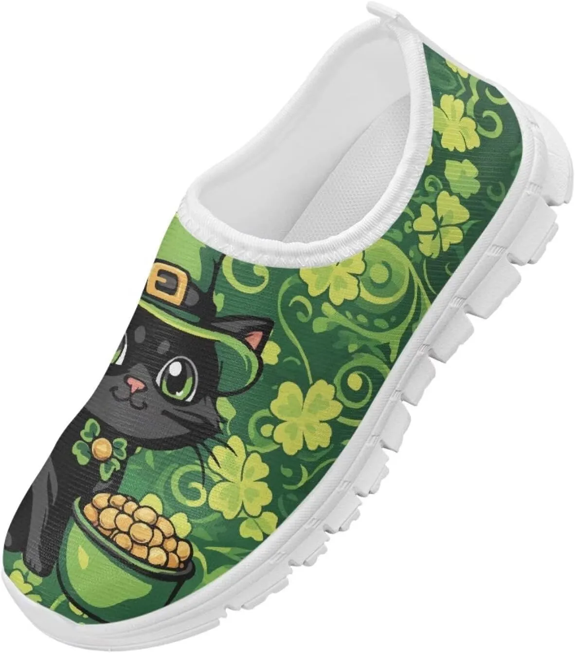 Big Kids Slip-On Walking Sneakers Casual Travel Loafers Tennis Shoes Breathable Workout Sneakers Lightweight Shoes US Size 11-15