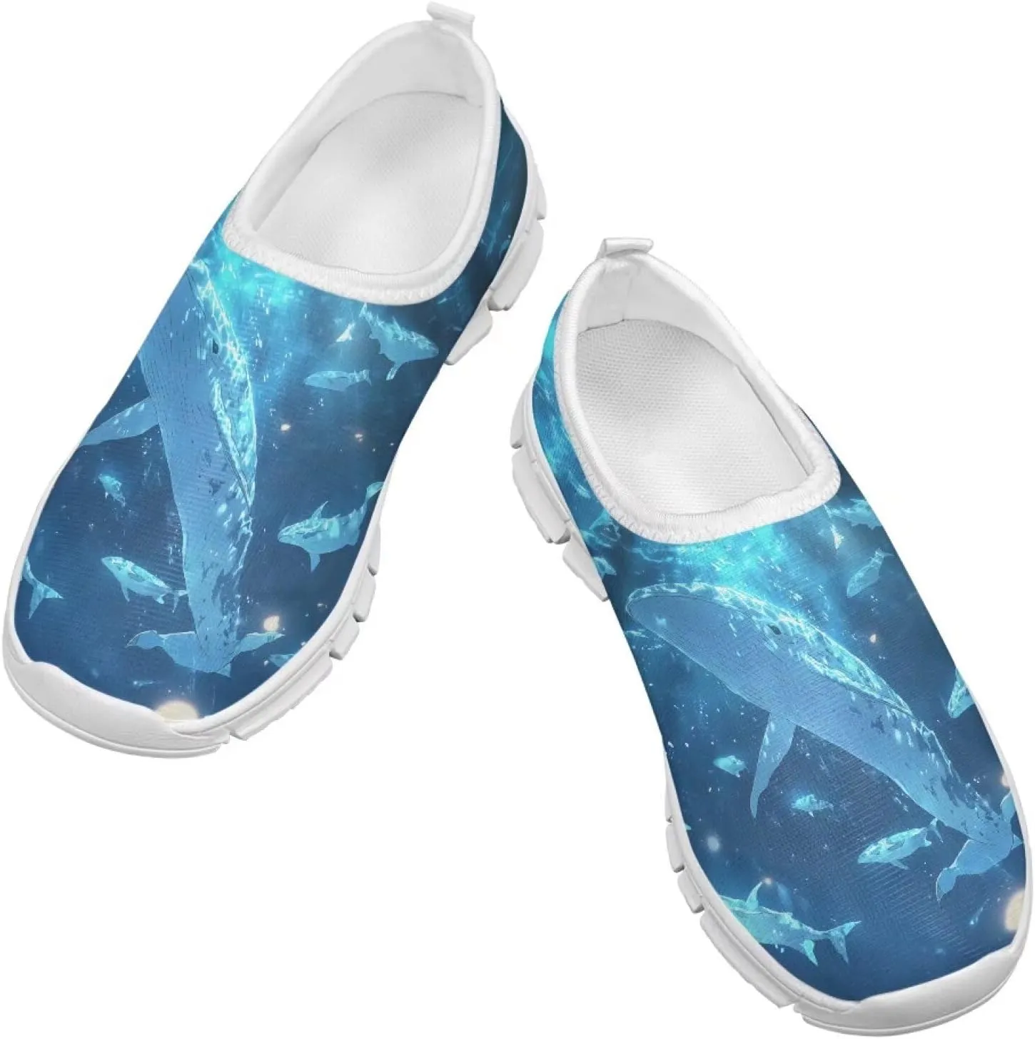 Big Kids Slip-On Walking Sneakers Casual Travel Loafers Tennis Shoes Breathable Workout Sneakers Lightweight Shoes US Size 11-15