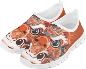 Big Kids Slip-On Walking Sneakers Casual Travel Loafers Tennis Shoes Breathable Workout Sneakers Lightweight Shoes US Size 11-15