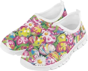 Big Kids Slip-On Walking Sneakers Casual Travel Loafers Tennis Shoes Breathable Workout Sneakers Lightweight Shoes US Size 11-15