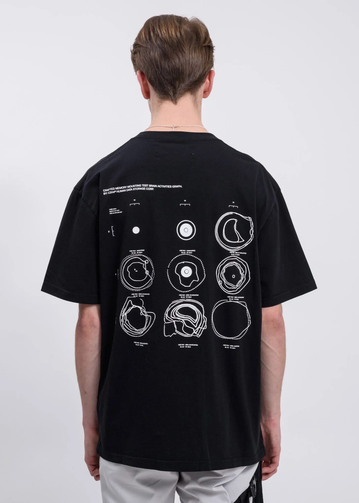 Black “Illusion Of Euphoria” Printed T-Shirt