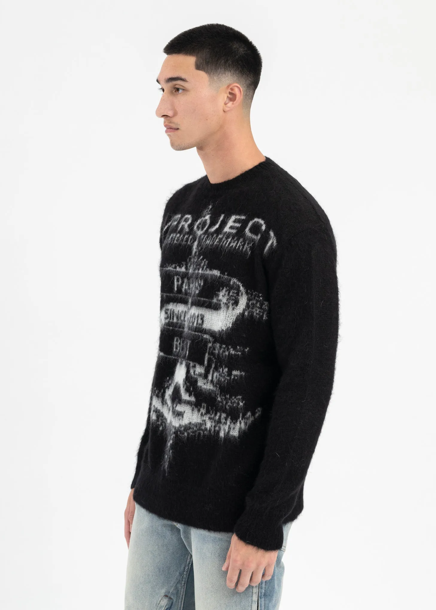 BLACK PARIS' BEST JACQUARD SWEATER