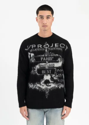 BLACK PARIS' BEST JACQUARD SWEATER