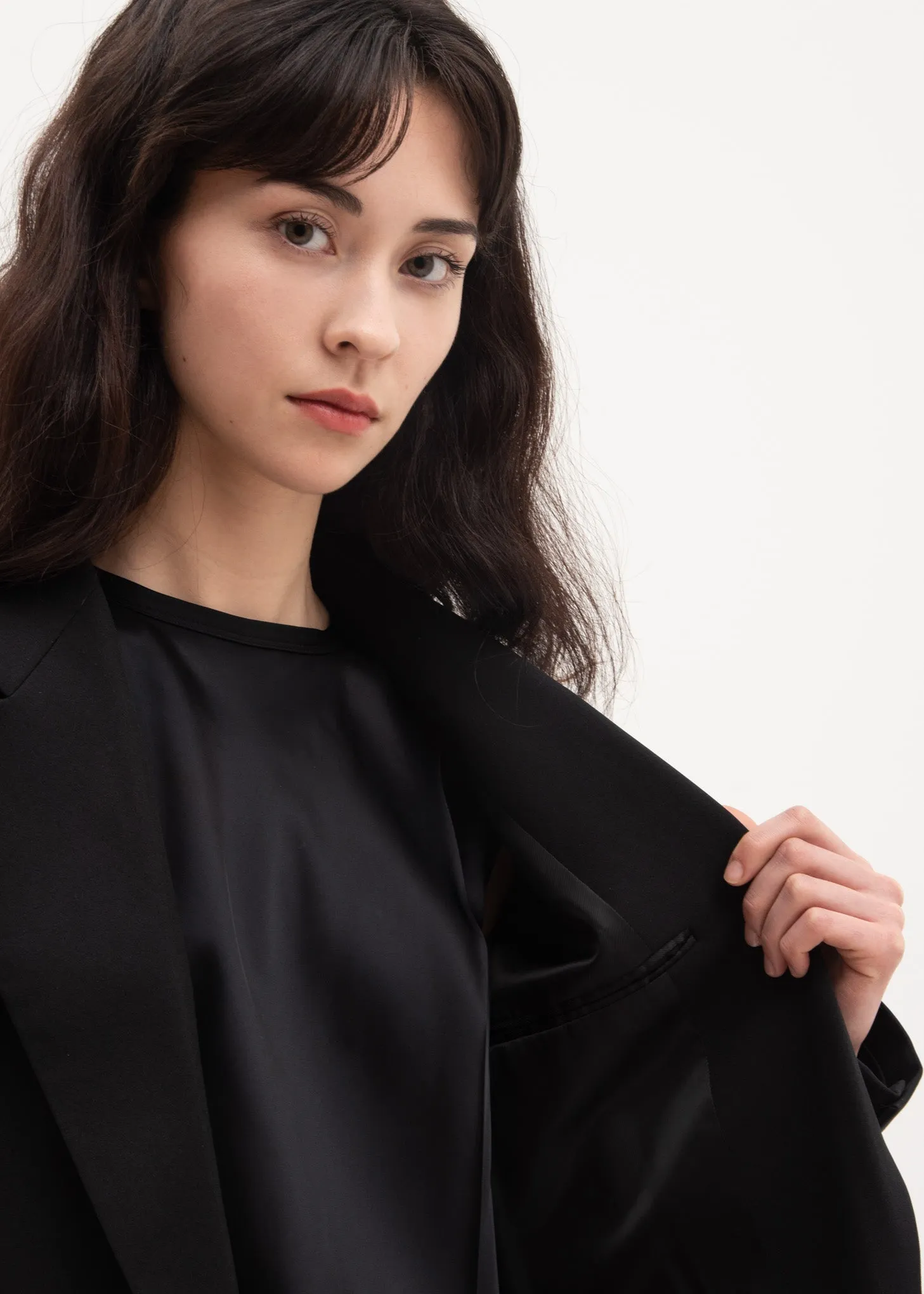 Black Peak Lapel Blazer