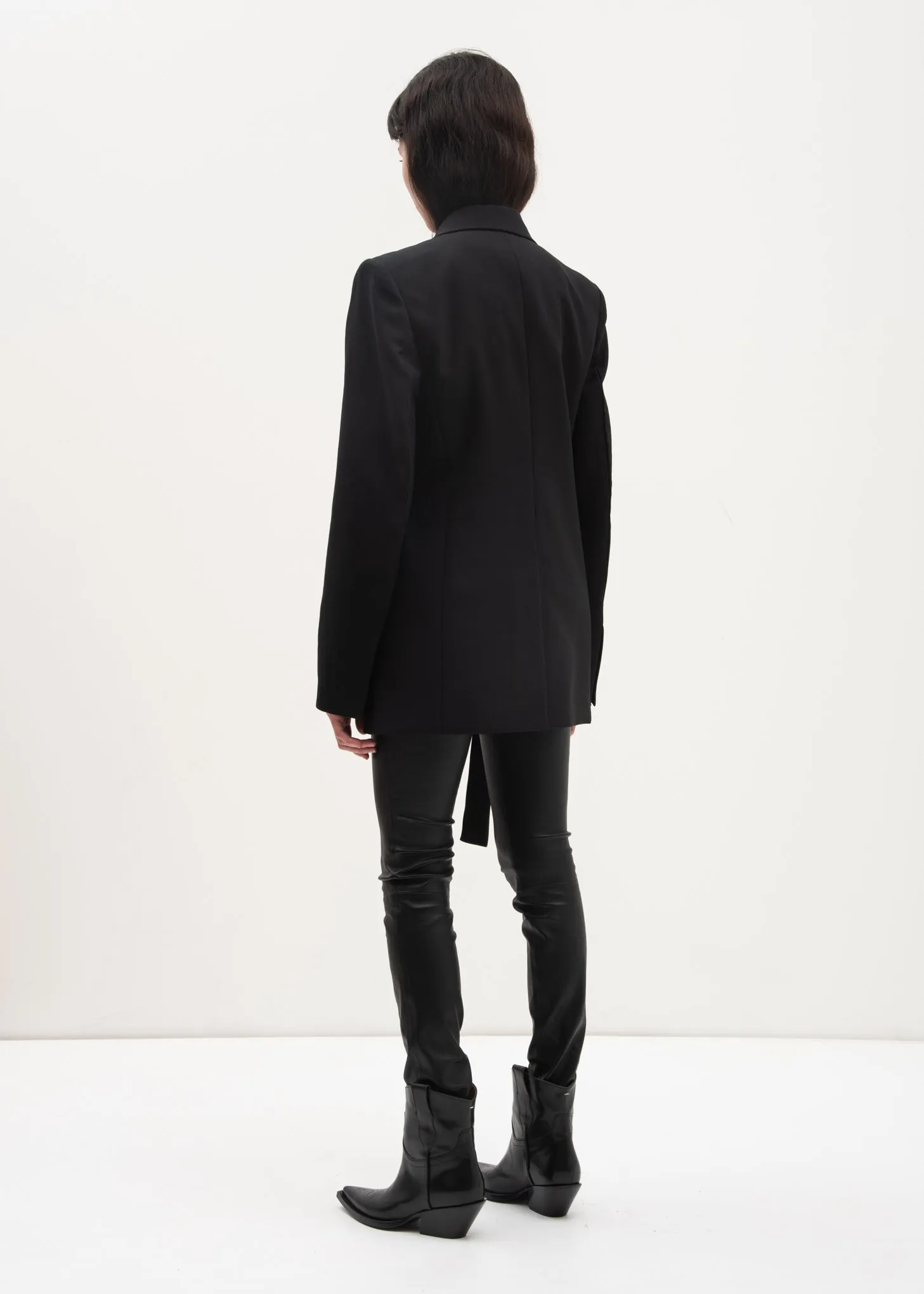 Black Peak Lapel Blazer