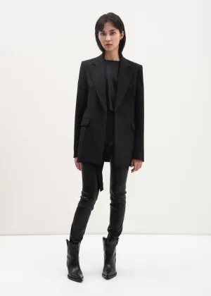 Black Peak Lapel Blazer