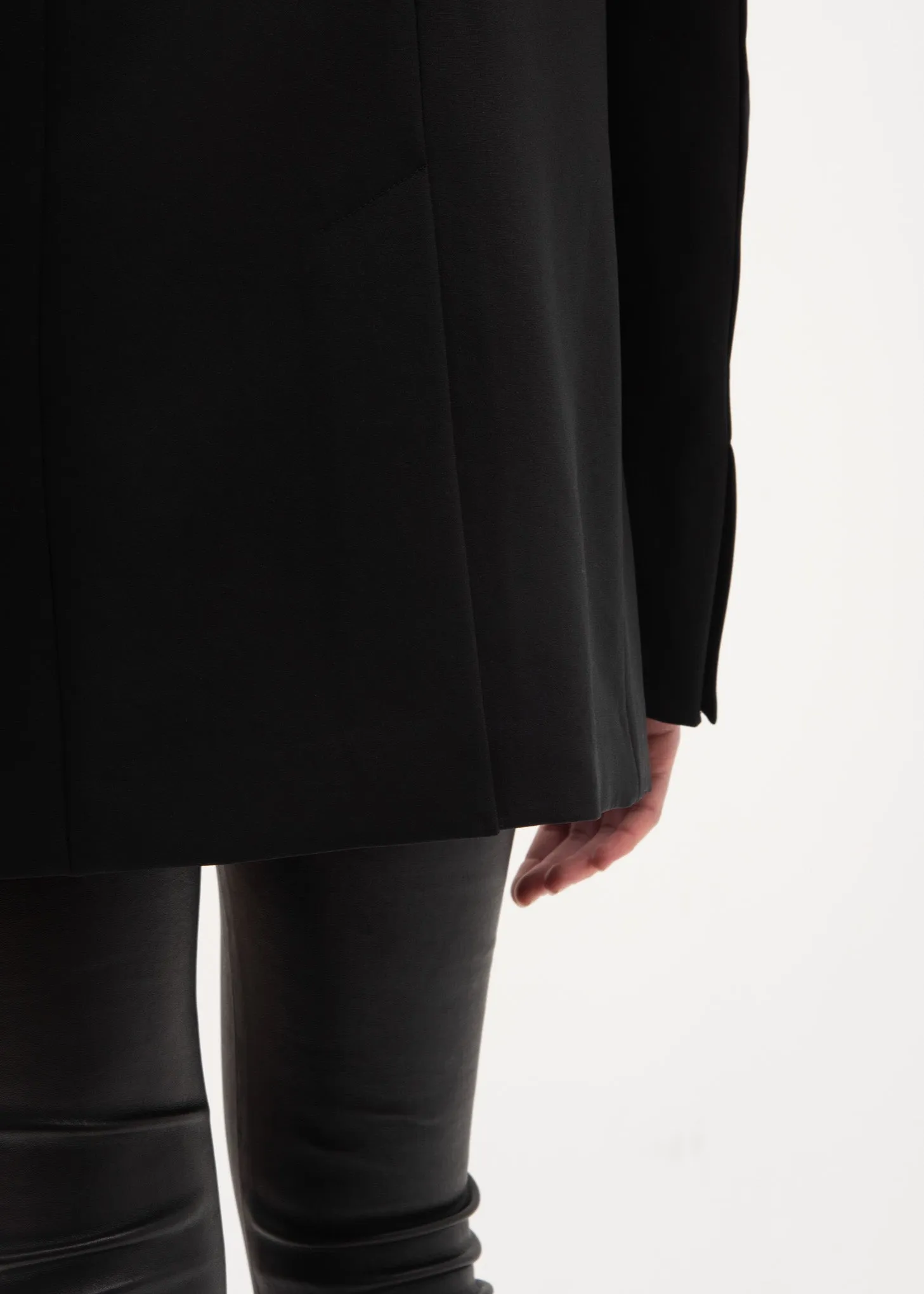 Black Peak Lapel Blazer