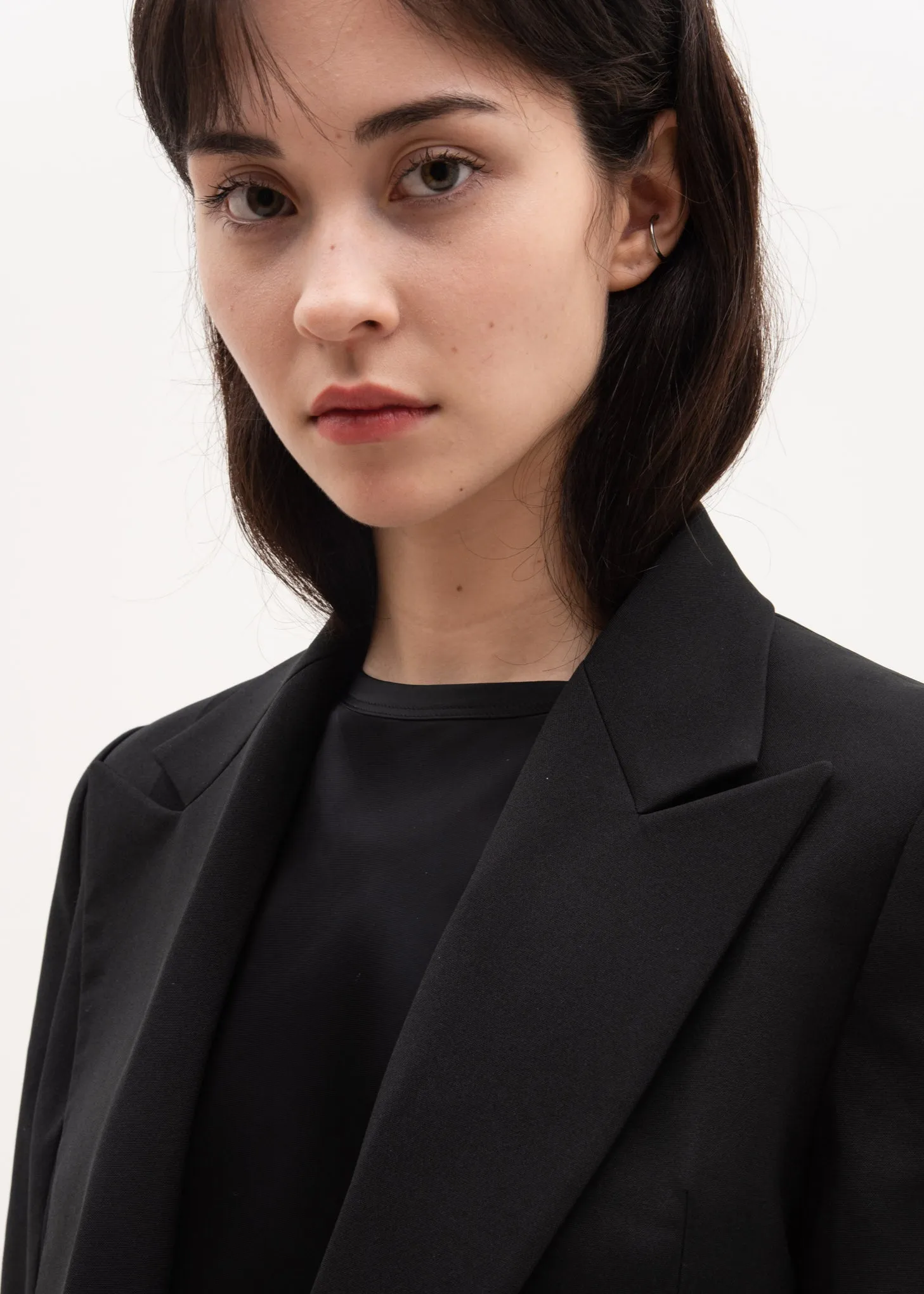 Black Peak Lapel Blazer
