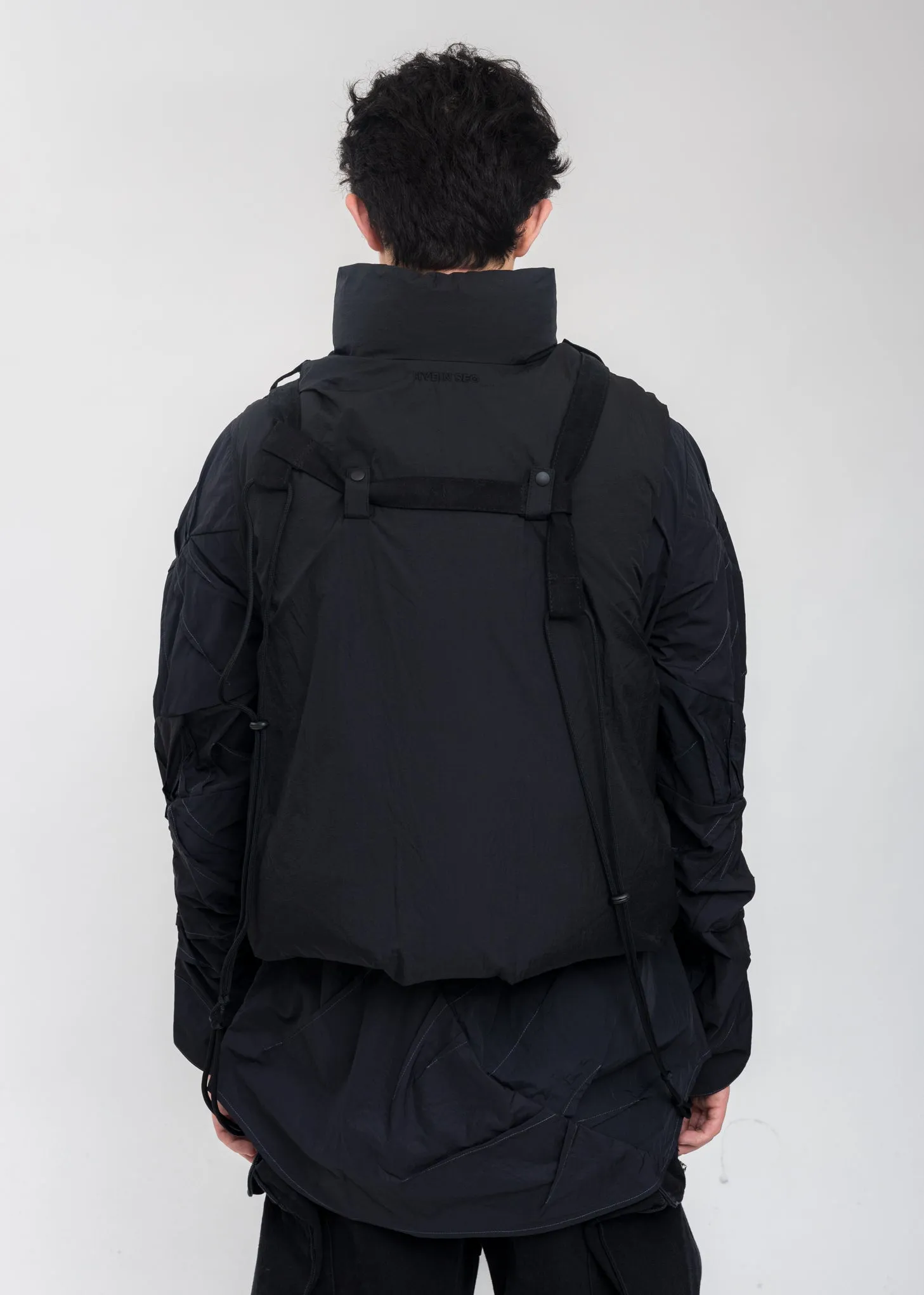 Black Reversible Padded Vest