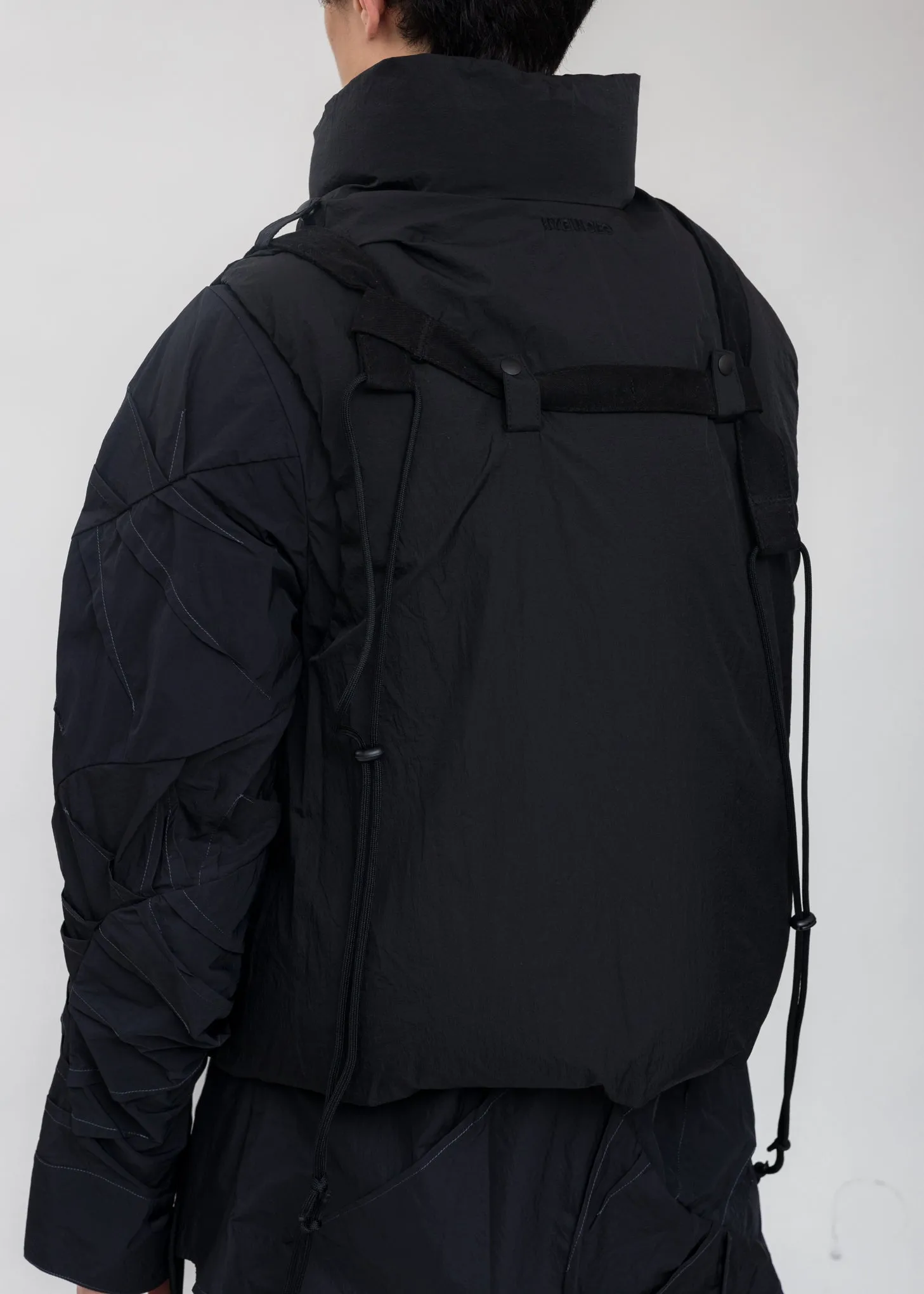 Black Reversible Padded Vest