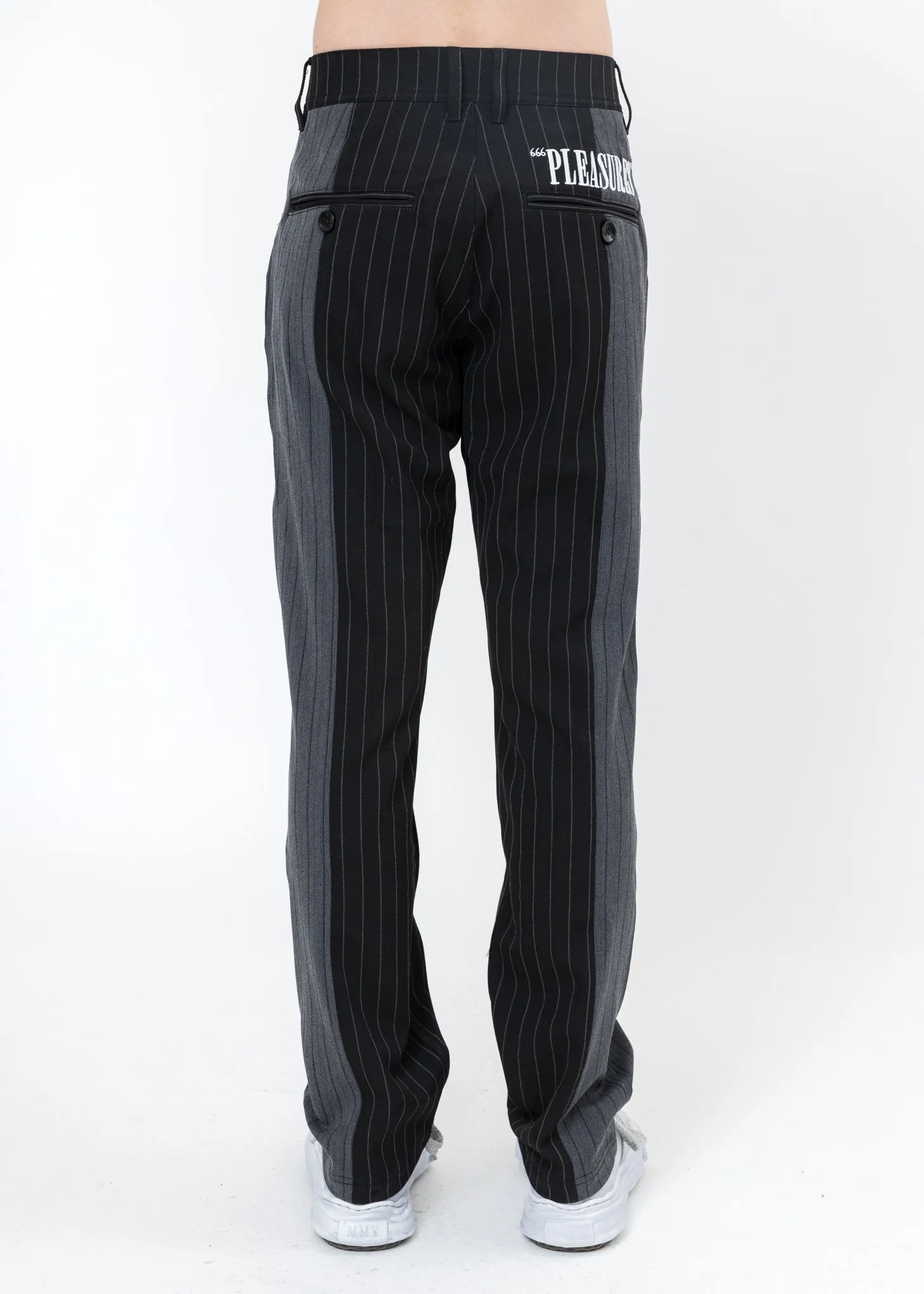 Black Shock Stripe Pants