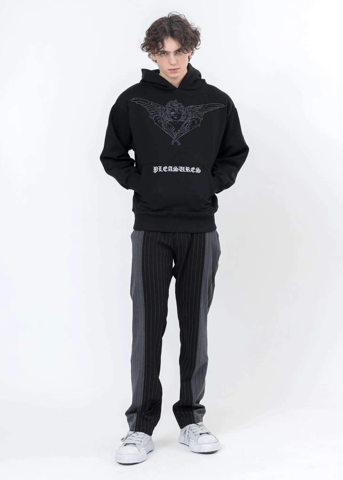 Black Shock Stripe Pants