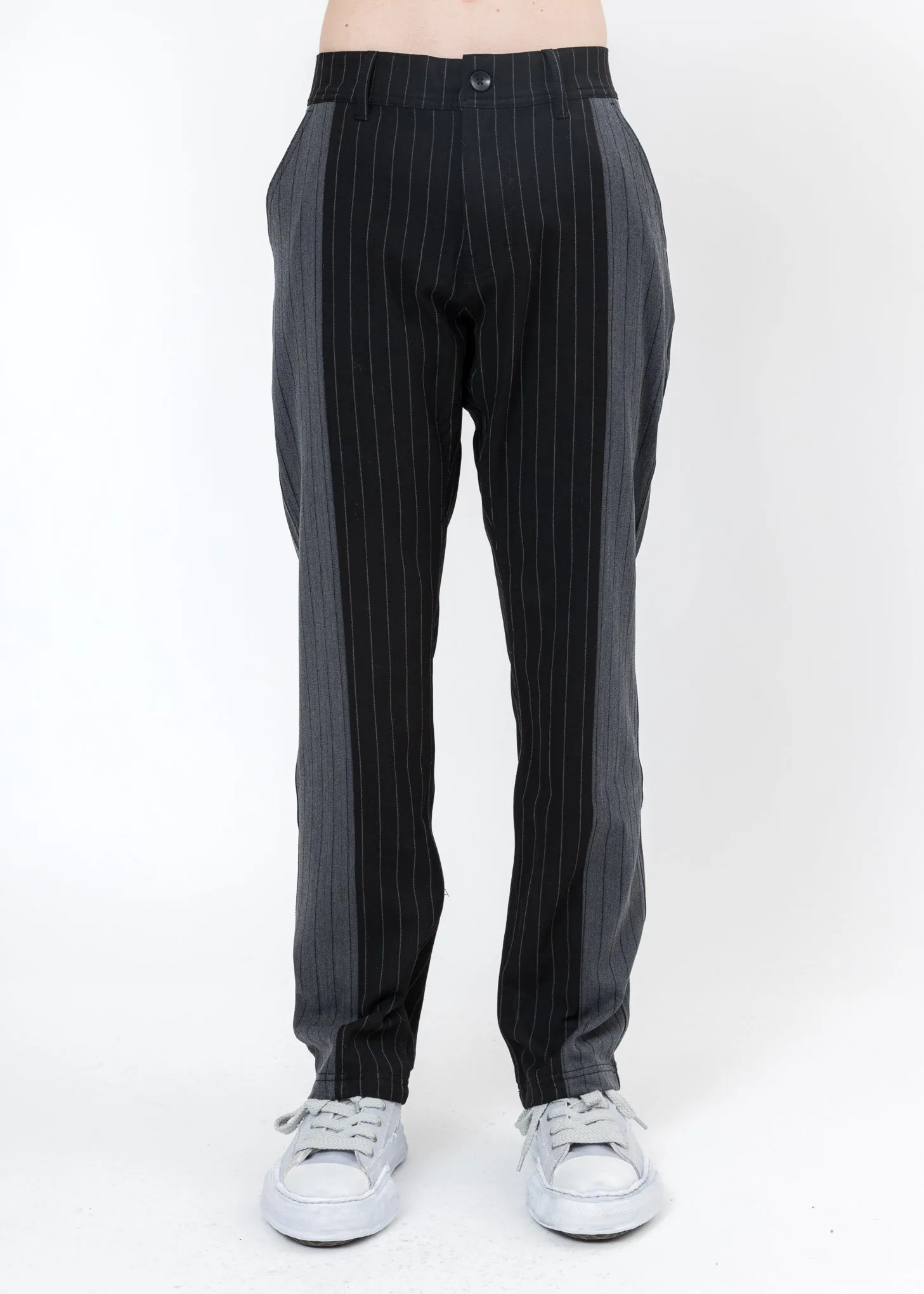 Black Shock Stripe Pants